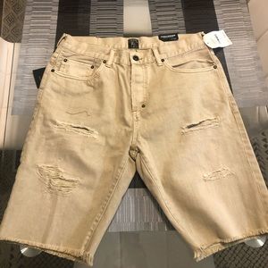 New PRPS Challenger Straight Denim Shorts 34